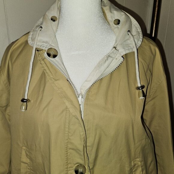 WILLOW LANE Reversible Hooded Rain Coat Jacket Ladies MEDIUM - Picture 5 of 13